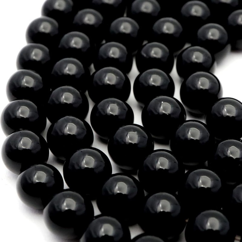 Onyx Round Beads 6mm Length 15.0 inches (38 cm) Black