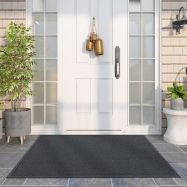 100pointONE Front Door Mat Outside Entrance, 6' x 2' Heavy Duty Indoor Outdoor Door Mats for Entryway, Trap Dirt Outdoor Doormat Low Profile, Non Slip Welcome Mats for Front Door, Artificial Grass
