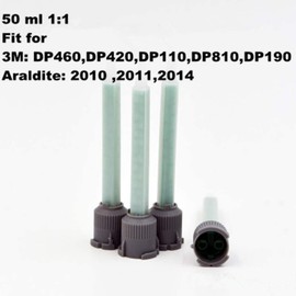 40 Pieces Epoxy Mixing Nozzle Tip Resin Mixer Adhesive Gun Applicatior for 50ml/1.7oz(16-Element, 3.62inch, 1:1 & 2:1 ratios)