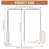 tonchean Heavy Duty Pull Down Closet Rod White, 60 Lbs
