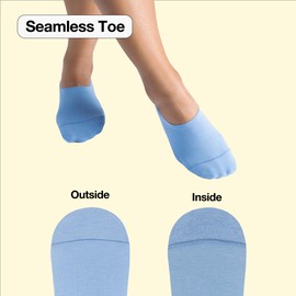 Cloud Ankle Socks for Women - Thin Comfortable Non Slip Invisible Low Cut Cotton No Show Socks for Casual & Formal Wear