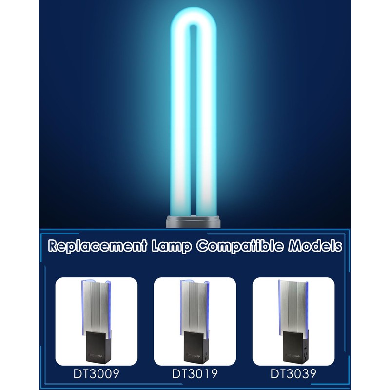 PACETAP 4 Pack 21050 9W U Shape Bulbs Replacement Compatible