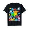 Autism Dabbing Puzzle It's OK To Be Different Autism T-Shirt