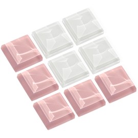 Geschenkset Magnet Spiel TicTacToe • Dekorative Magnete stark Whiteboard • Geschenk für Arbeitskollegin, Erzieherin, Lehrerin • 20x20x3mm • Rosenquarz