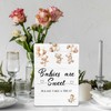 HYKDFMNCJ Bear Baby Welcome Shower Wooden Signs, Baby Shower Welcome