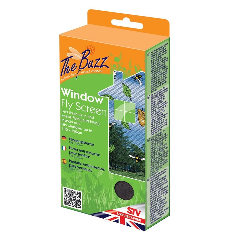 Zero In Window Fly Screen 13 x 15m Weighted, Washable