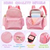 Bulyoou 3 Pcs Pink Glitter Backpack with Lunch Bag Pencil
