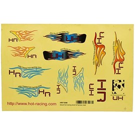 Hot Racing HRF100M Flames Decal Sticker Sheet Medium