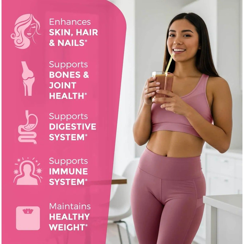 Colágeno Múltiple Hidrolizado Multivitamínico En Polvo Sin Sabor