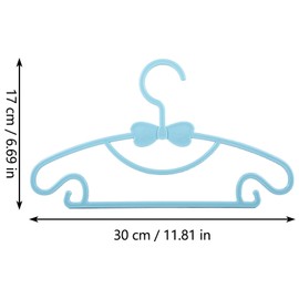 Eterspr 10 Pieces Baby Clothes Hangers, Baby Clothes Hangers, Children Hangers Non-Slip Plastic Baby Clothes Hangers, for Baby T-Shirts, Sweaters, Pants (Orange, Blue)