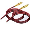 RUNCCI-YUN 2PCS RCA Male Plug Connectors, Speaker Cable to RCA