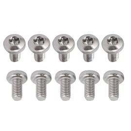 DTGN M3x6mm(DxL) Pan Head Torx Screws - 100Pack - Good for Machinery - 304 Stainless Steel Tamper Proof Torx Security Fasteners - Silver