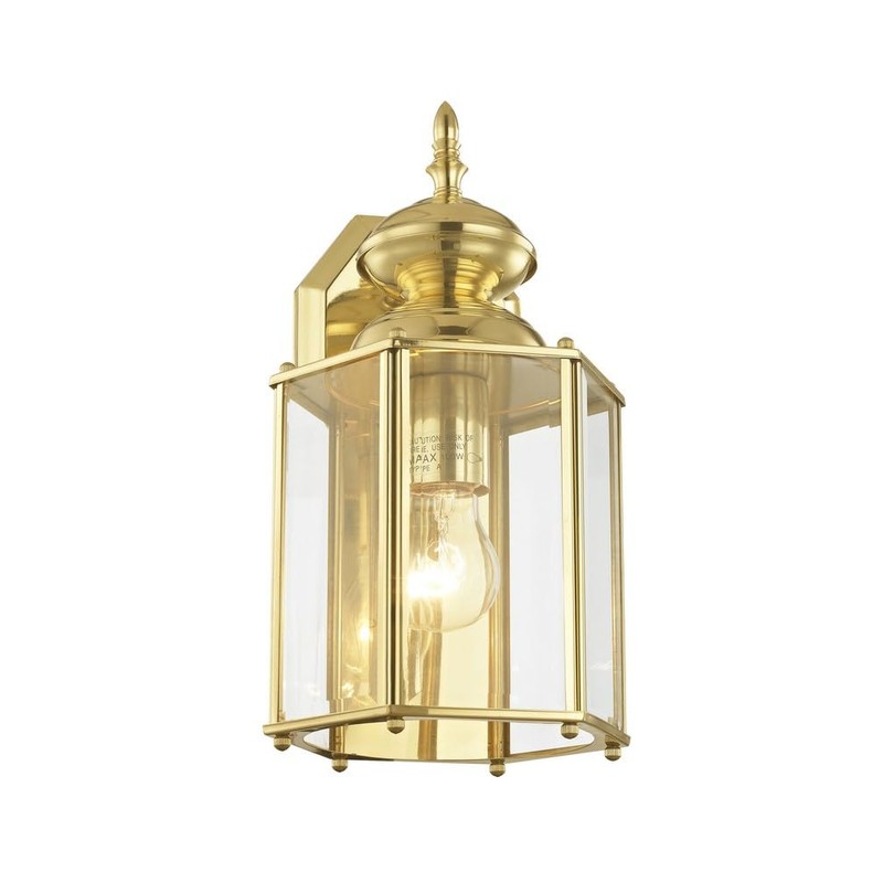Livex Lighting 2007-02 Outdoor Wall Lantern with Clear Beveled Glass