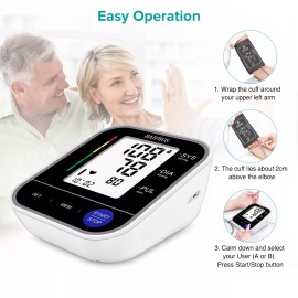 Baifros Digital Blood Pressure Monitor Automatic Meter BP Cuff Heart Rate Talk Machine