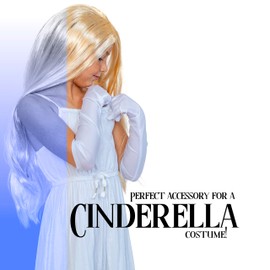 Skeleteen Long Opera Gloves White Roaring 20's Party Satin Fancy Flapper Elbow Gloves - 1 Pair