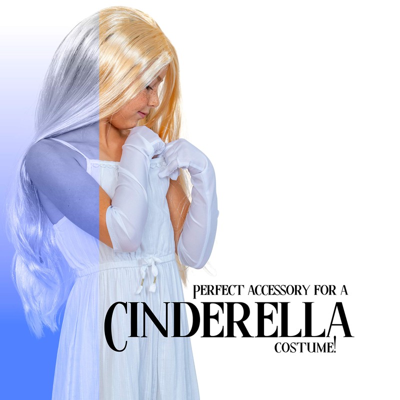 Skeleteen Long Opera Gloves White Roaring 20's Party Satin Fancy