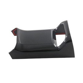 KACEPAR Carbon Fiber Rear Air Vent Cover Protective Trim, Rear Central Armrest Air Conditioning Vent Decor Frame, Compatible with Toyota Highlander 2020 2021 2022