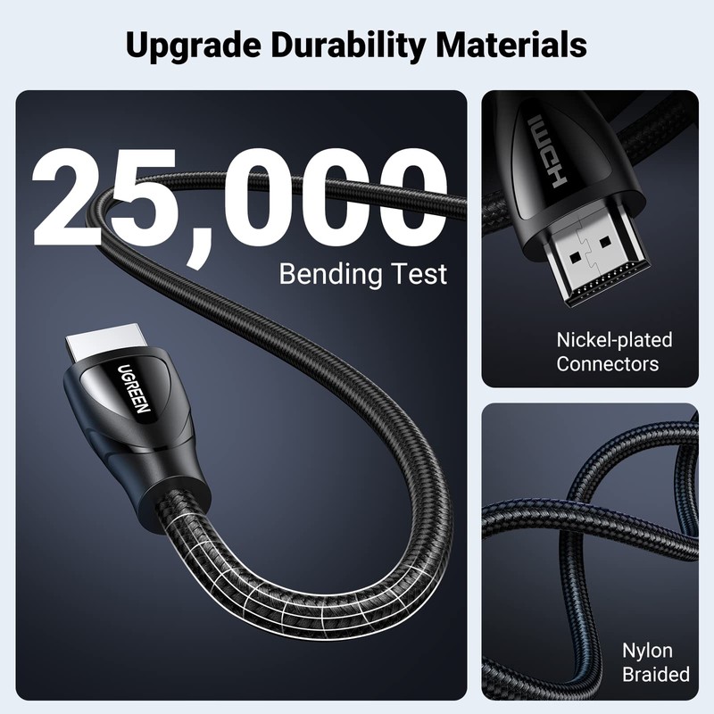 Ugreen 80404 8K Ultra HD HDMI 2.1 Cable, 3 Meter