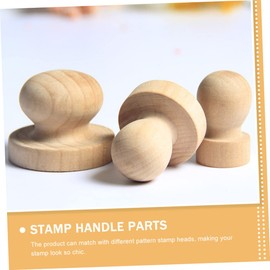 Operitacx Wooden Stamp Handle Parts Replacement Handles for Wax Sealing Stamps 12pcs