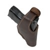 Barsony Brown Leather OWB Belt Clip Holster for Beretta APX