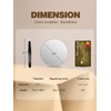 40X Magnifying Mirror with 2 Suction Cups, 3.5 inches Magnified