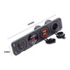 MASO 4 Hole Toggle Switch Panel with Dual USB Socket