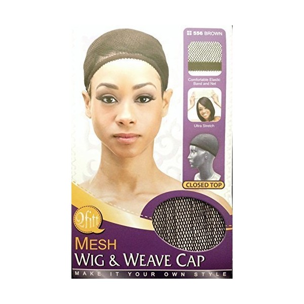 Qfitt Mesh Wig & Weave Cap Closed Top (Brown) #556