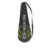 Racketworld Badminton and Squash Racket Cover, Black with Green Accent,