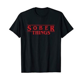Sober Things AA NA Funny Recovery Gift T-Shirt