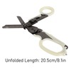 Emergency Response Shears with Glass Breaker Stainless Steel Plastic Luminous
