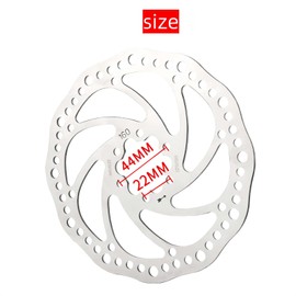 TRKIMAL Bike Disc Brake Rotor Sets 140/160/180mm 2 Packs Front & Rear Stainless Steel Bicycle Rotors with 12 pcs Screws for Most Bicycle Road Bike Mountain Cycling BMX MTB (160mm Disc Rotor A)