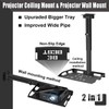 2-Be-Best Universal Projector Ceiling Mount with Tray, 14.8-24.8IN / 37.5-63CM