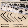 Xiaomoyu 240 Stck Madenschrauben Sortiment Set, Innensechskant Gewindestifte mit Schraubenschlssel,