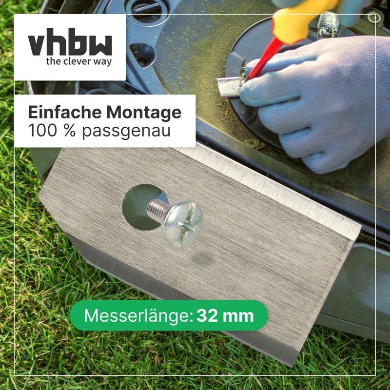 vhbw 8 x replacement blades for Arnold 1111-M6-1008 for lawnmowers,
