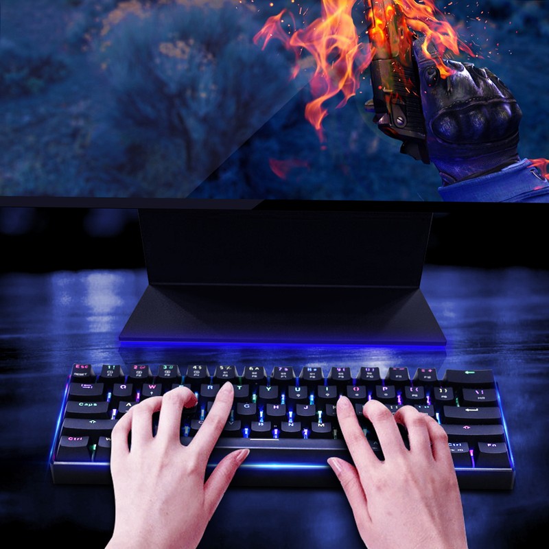 MOTOSPEED CK61 RGB Mechanical Gaming Keyboard OUTMU Red Switches Keyboard