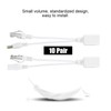 Acouto 10 Pares de Cámara IP PoE RJ45 Cable de