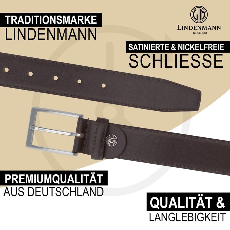 Linden Man Leather Belt Mens Belt Men Genuine Cow Leather