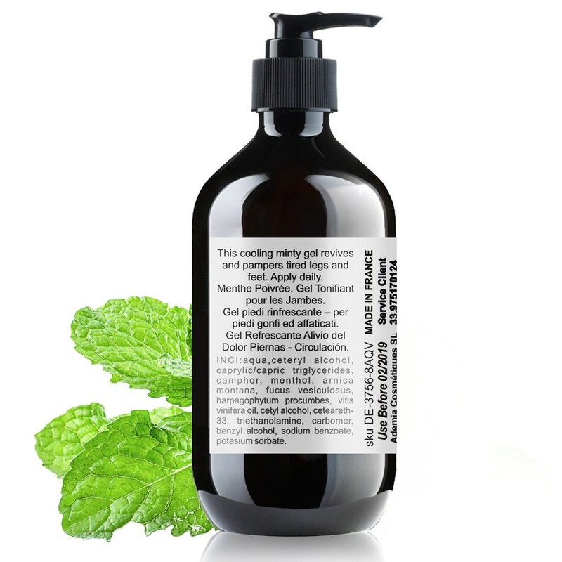 Mint Gel Ice Gel Peppermint 250 ml After Depilacion Fresh