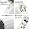 Ventilador Turbo Portátil de Mano,4000mAh Mini Ventilador,100 Velocidades