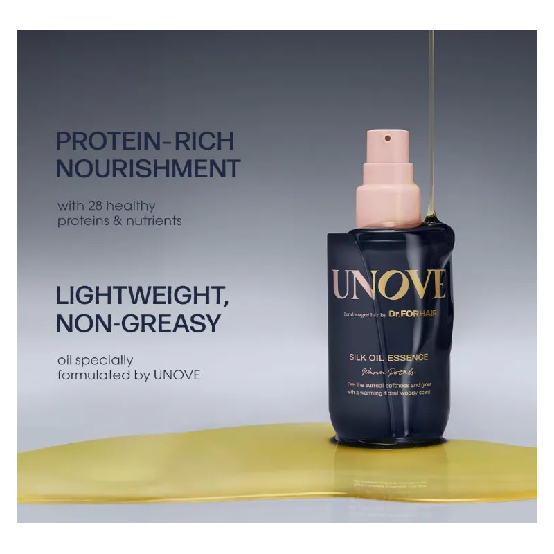 Unove Silk Oil Essence 70ml #warm Petal - K Beauty