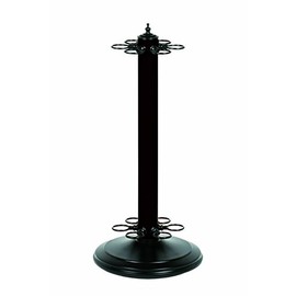 RAM Gameroom Products 24-Inch Pool Cue Holder, Matte Black Finish and Accents, 24-Inch