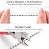Pull Chain, 15 Feet Stainless Steel Bead Chain, Rustproof &Great