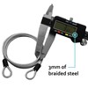 Lumintrail 4 Foot 3mm (1/8th Inch) Braided Steel Coated Security