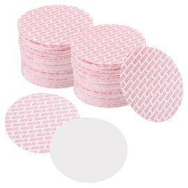 PATIKIL 89mm/3.47inch Foam Lid Liner, 200Pcs PS Foam Resistant Tamper Pressure Sensitive Seal for Bottle Cap Liners Seals, White Red