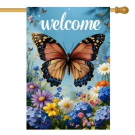 Large Spring Summer Garden Flags Outside 28 x 40 Double Sided