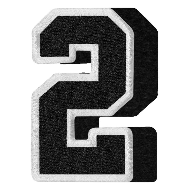 EmbTao Tactical Numbers Patch Embroidered Badge Applique Fastener Hook and
