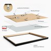 DEHA Fontana Wooden Picture Frame, 21 x 29.7 cm, Black