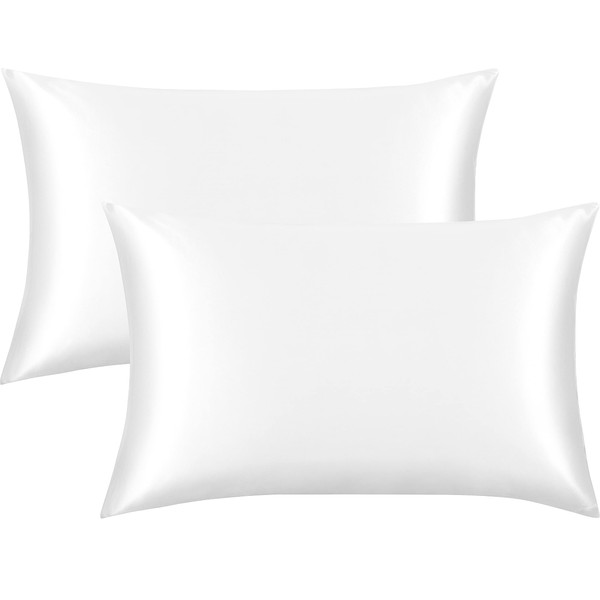FLXXIE 2 Pack Satin Pillowcases for Skin and Hair, Luxurious
