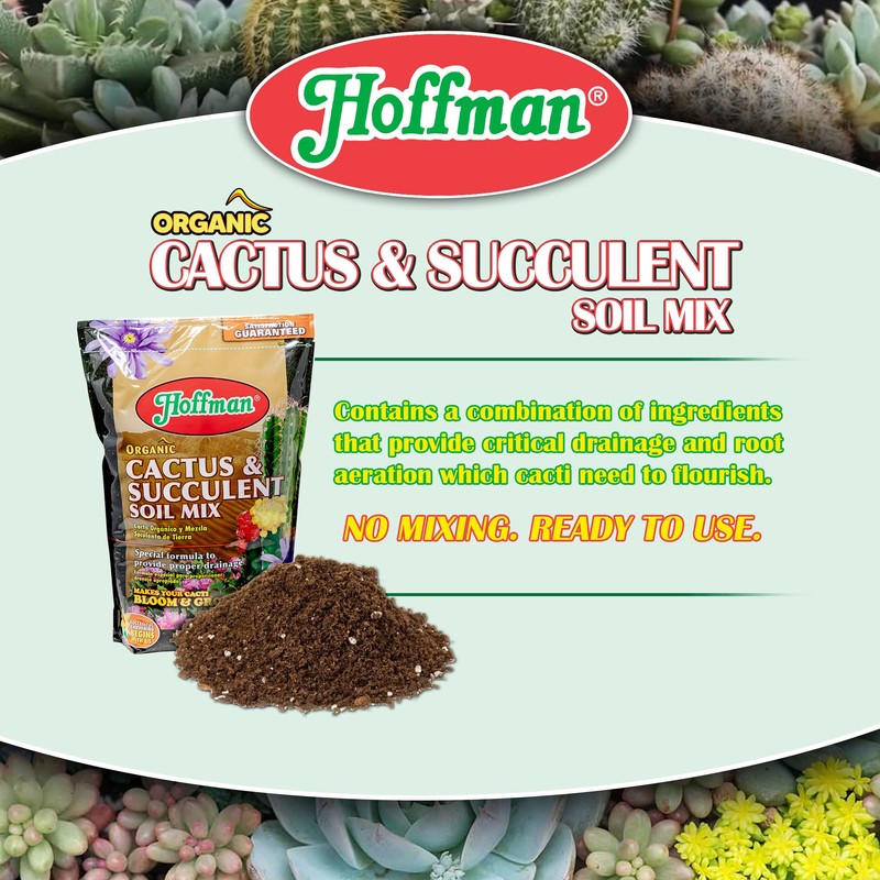 Hoffman Organic Cactus and Succulent Soil Mix to Provide Proper