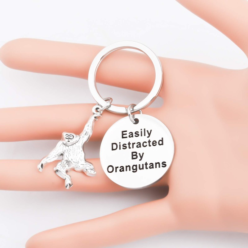 CHOORO Orangutan Keychain Slightly Distracted Orangutans Keychain Monkey Key Chain